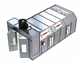 ETL-Listed Reverse Flow Cross Flow Paint Booth